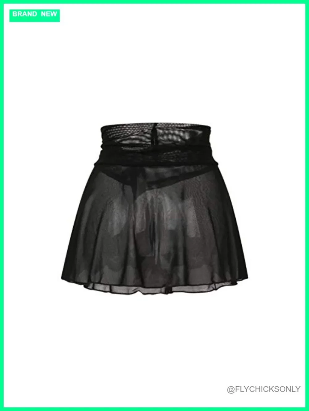 Mesh Sheer Swim Cover Up Skirt Bikini Coverup